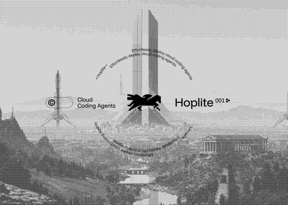 Hoplite dashboard showing cloud agent setup with local session transfer and instant preview of agent output. Source: hoplite.sh