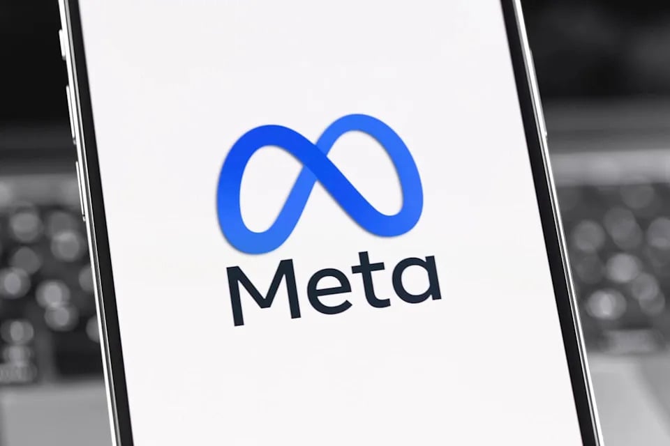 Meta headquarters sign in Menlo Park, California