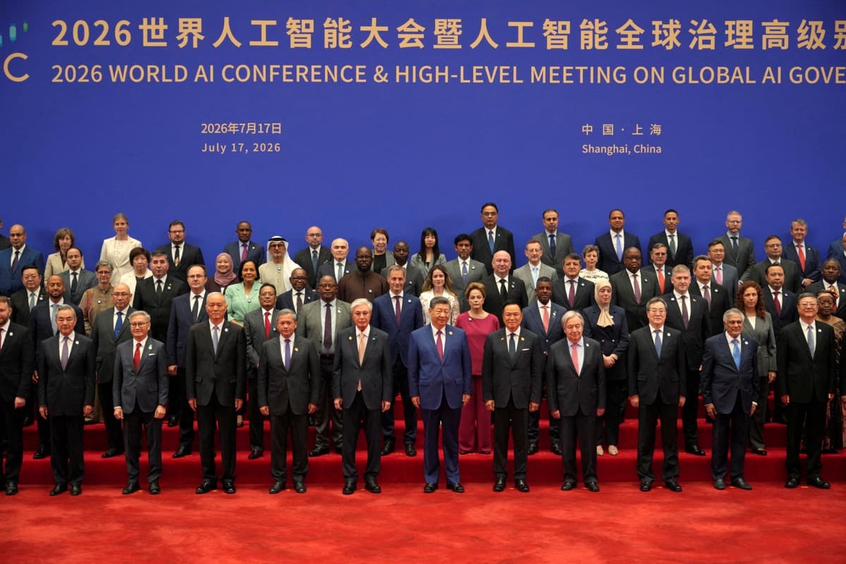 Xi Jinping at the World AI Conference in Shanghai, July 17 2026